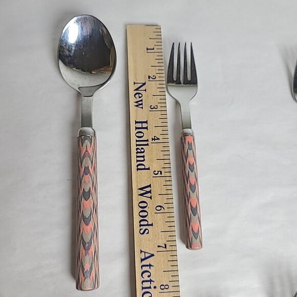 RARE WMF Cromargan Tocca Rosa By Matteo Thun 1980s Germany Post Modern Cutlery - Picture 14 of 15